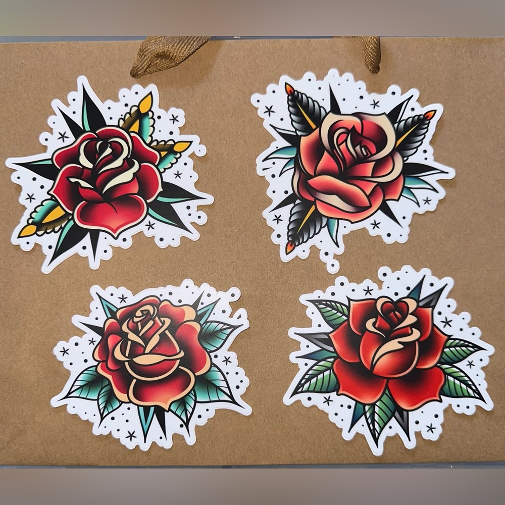 Vintage Roses Stickers - 4 pack - Picture 2 of 9